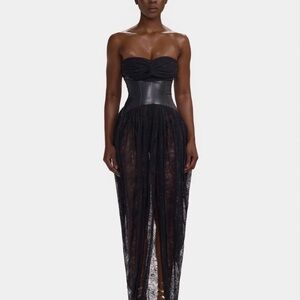 BBX BRAND Elegant Black Strapless Dress